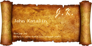 Jehn Katalin névjegykártya